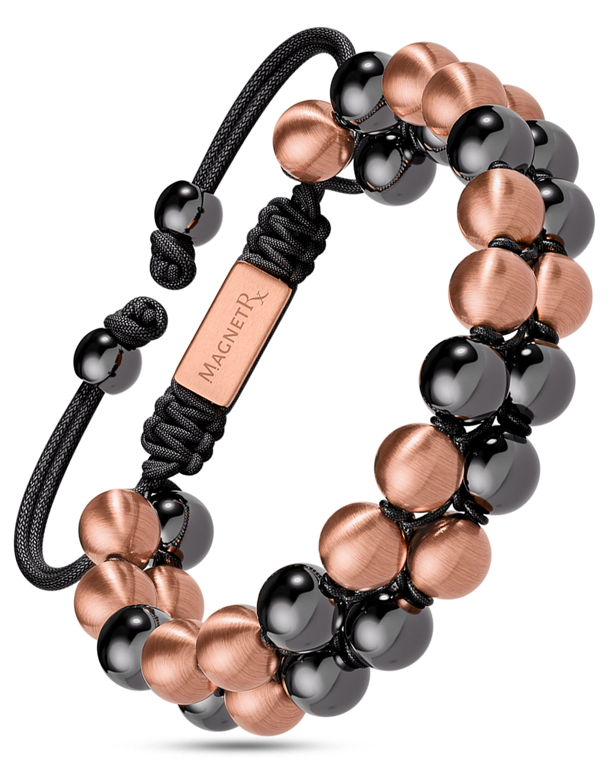 MAX Strength Magnetic Hematite & Copper Bracelet (Double Row)